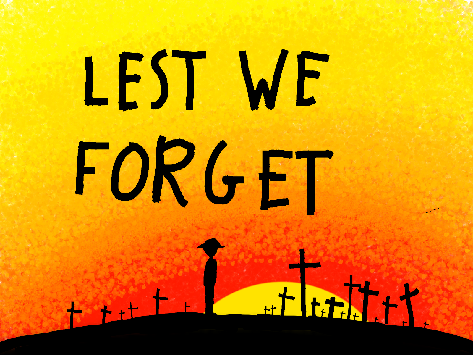 Lest we forget artwork