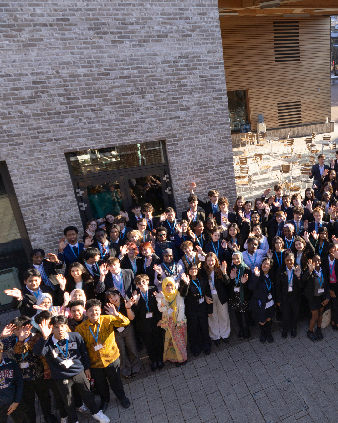 All the delegates at the Cambridge Model United Nations Event