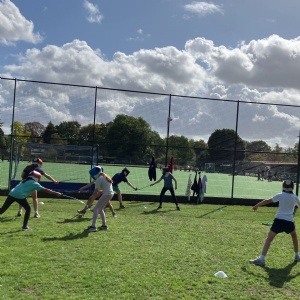 Year 7 students fencing at their Adventure Day